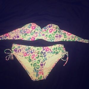 Victoria's Secret Swimsuit Bikini Cheetah Print